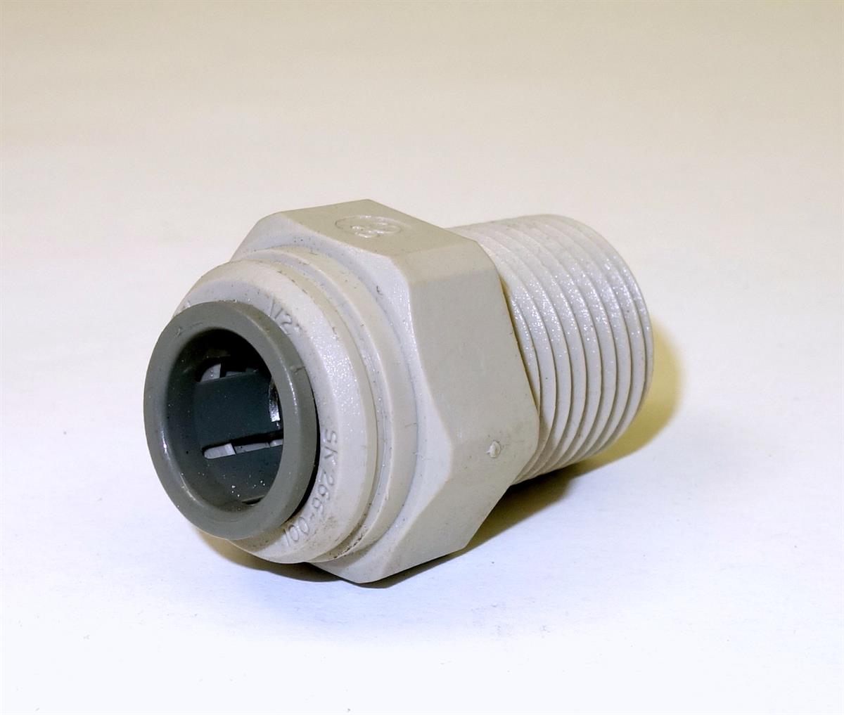 CTIS Airline Push Lock Fitting 1/2" Inch Male by 1/2" Inch Push Lock